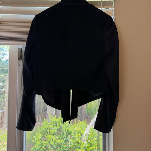 Theory Black Draped Blazer - Size 6 - Picture 4 of 7